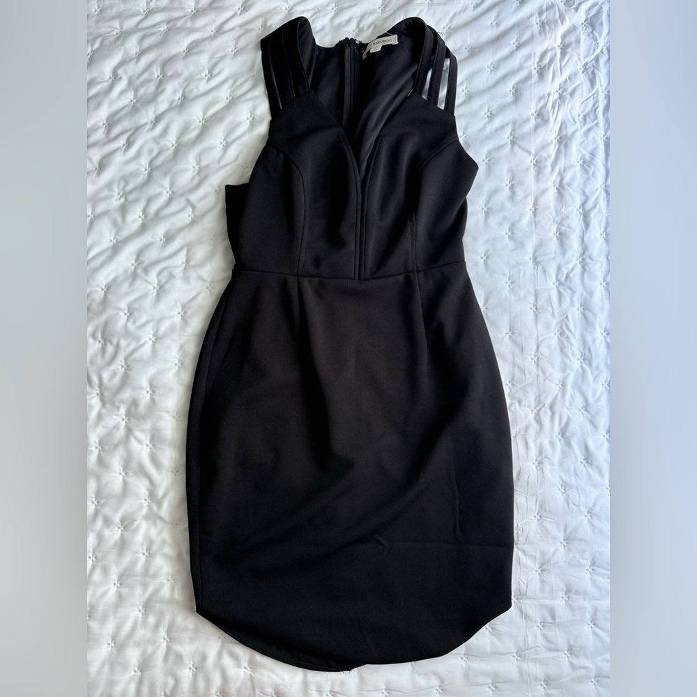 Chic Black Strapless Dress